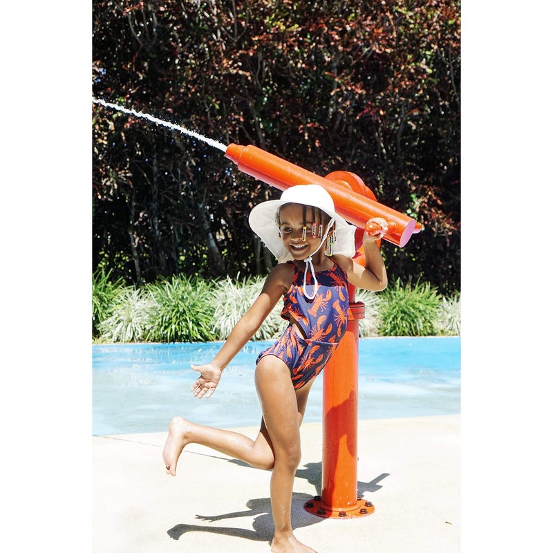 Zelda Matilda Sunhat Infant Toddler & Kids Summer Water Flap Baby Swim hat UPF 50 Boy & Girl Beach (US, Age, 0 Months, 6 Months, Navy) - Image 3